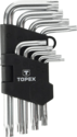 Topex torx-sleutelset t10-t50 9 stuks