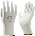 anza schilder handschoen nylon-pu wit 10/xl