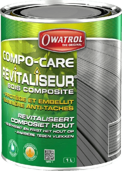 Compo-Care - Revitaliser voor composiethout - Owatrol - 1 L Bruin