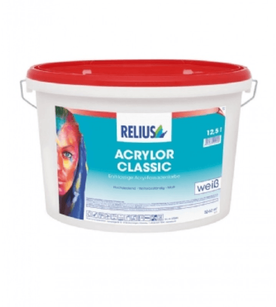relius acrylor classic wit 3 ltr