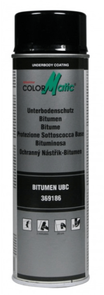 colormatic professionele bitumen spray zwart 369186 0.5 ltr