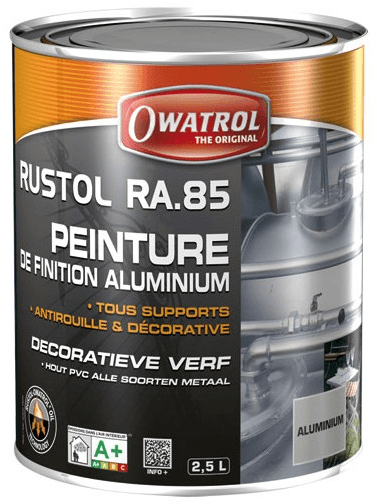 Rustol Alu RA.85 - Aluminiumverf voor alle ondergronden - Owatrol