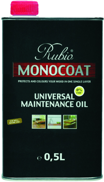 rubio monocoat universal maintenance oil voc free white blik 0.5 ltr